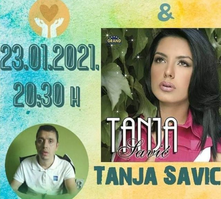 Tanja Savić-Veliki humanitarni koncert za Bojana!